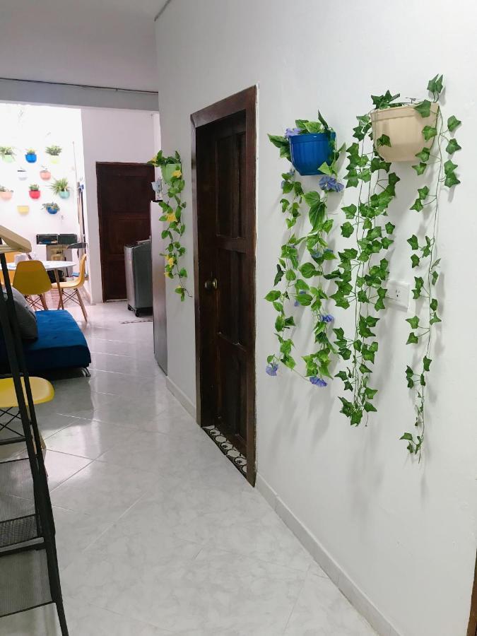Confortable Habitacion En Apartamento Amoblado Jardin Exterior foto
